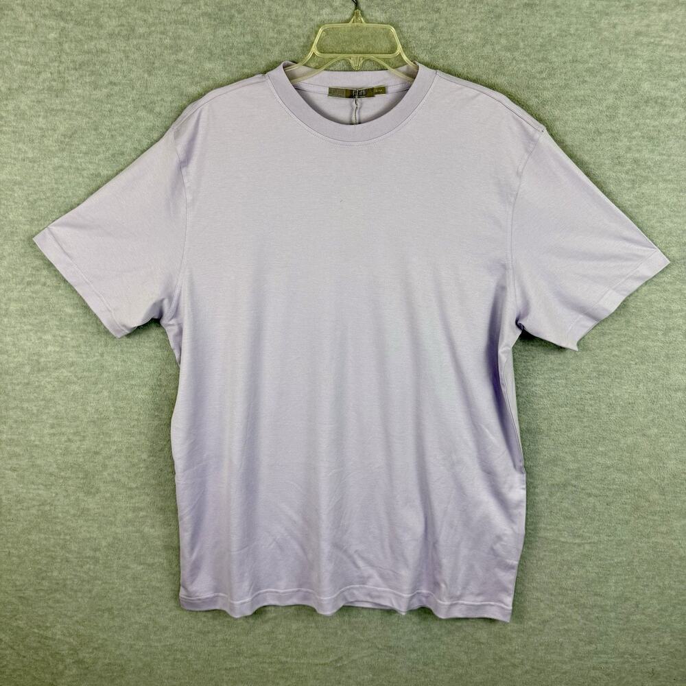 NEW Raffi Linea Uomo Men's XL 54 Short Sleeve Tee Violet 100% Cotton Tiny Flaw